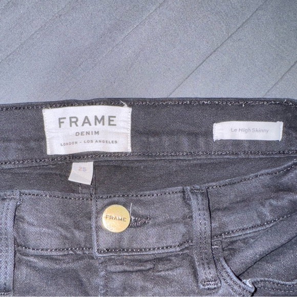 Frame Le High Skinny Denim Women's Black Jeans. Size 25. - Picture 2 of 4